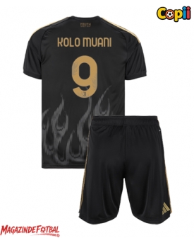 Juventus Randal Kolo Muani #9 Echipament de Fotbal Replică 2026-27 Copii Treilea (+ Șorturi)